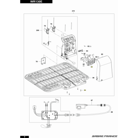 Carte electronique de base pour tondeuse robot Worx (WR50037741) | Motoculture-Distri-Piece.Fr