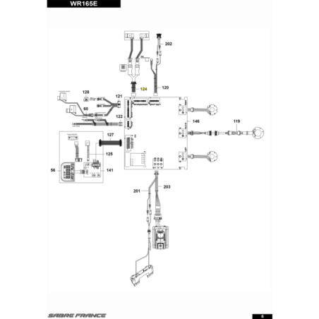 Faisceau systeme acs pour tondeuse robot Worx (WR50040717) | Motoculture-Distri-Piece.Fr