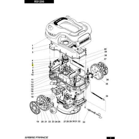 Capteur de fil perimetrique pour tondeuse robot Sarp (S8010182301) | Motoculture-Distri-Piece.Fr