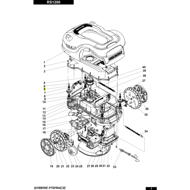 Capteur de fil perimetrique pour tondeuse robot Sarp (S8010182301) | Motoculture-Distri-Piece.Fr