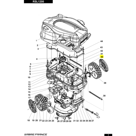 Carte mere pour tondeuse robot Sarp (S8010186903) | Motoculture-Distri-Piece.Fr
