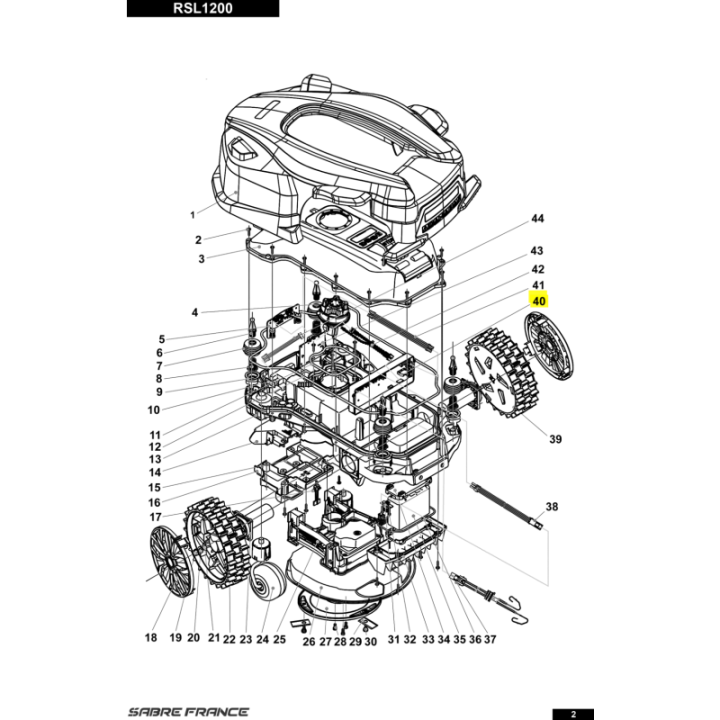 Carte mere pour tondeuse robot Sarp (S8010186903) | Motoculture-Distri-Piece.Fr