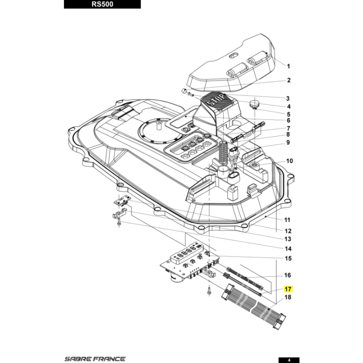 Faisceau de capteur de pluie pour tondeuse robot Sarp (S8060030601) | Motoculture-Distri-Piece.Fr