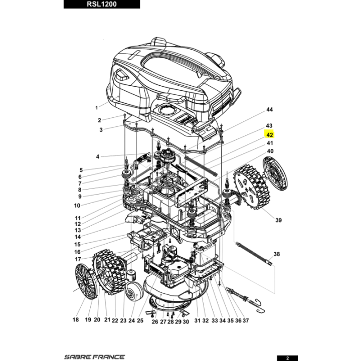 Faisceau de carte multi-fonctions pour tondeuse robot Sarp (S8060072501) | Motoculture-Distri-Piece.Fr